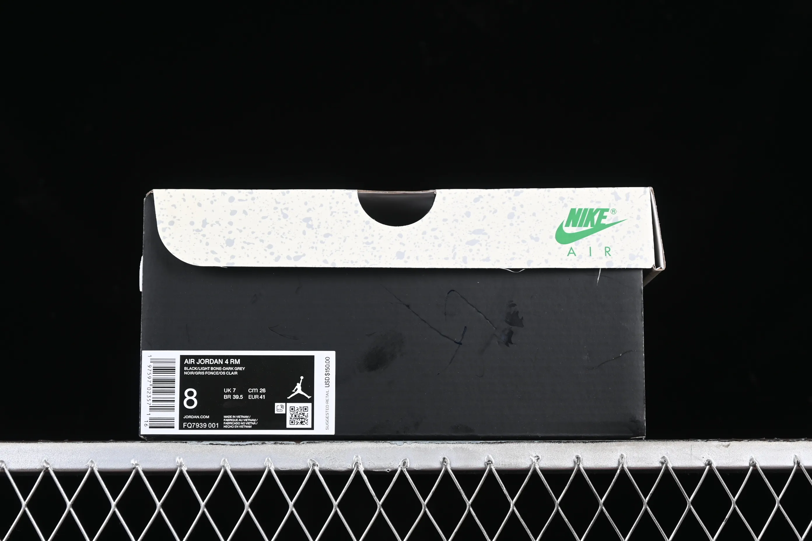 All categories Air Jordan Jordan series basketball shoes Air Jordan 4 Air Jordan 4 "Remastered" AJ4 Joe 4 remake black and white FQ7939-001